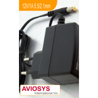 12V/2A adapter 5.5/2.1mm csatlakozóval IP kamerák számára
